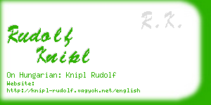 rudolf knipl business card